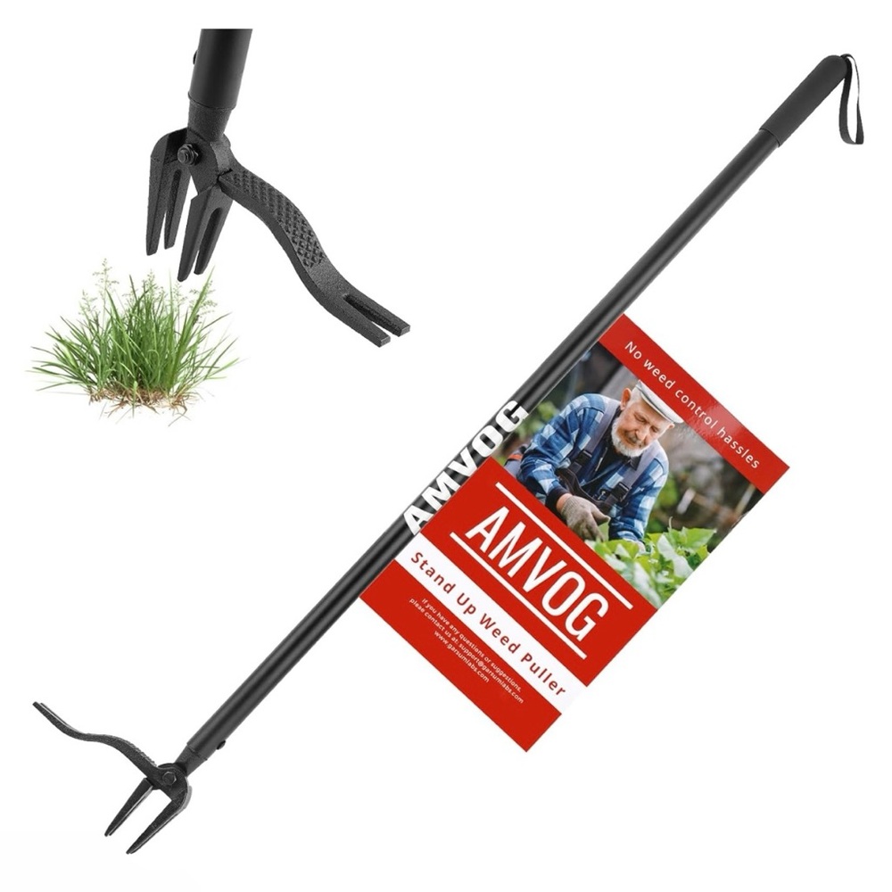 New AMVOG Stand-Up Weed Puller Tool - Reinforced Upgraded Version